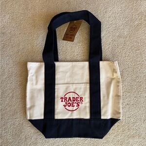 Trader Joe’s navy blue mini tote bag